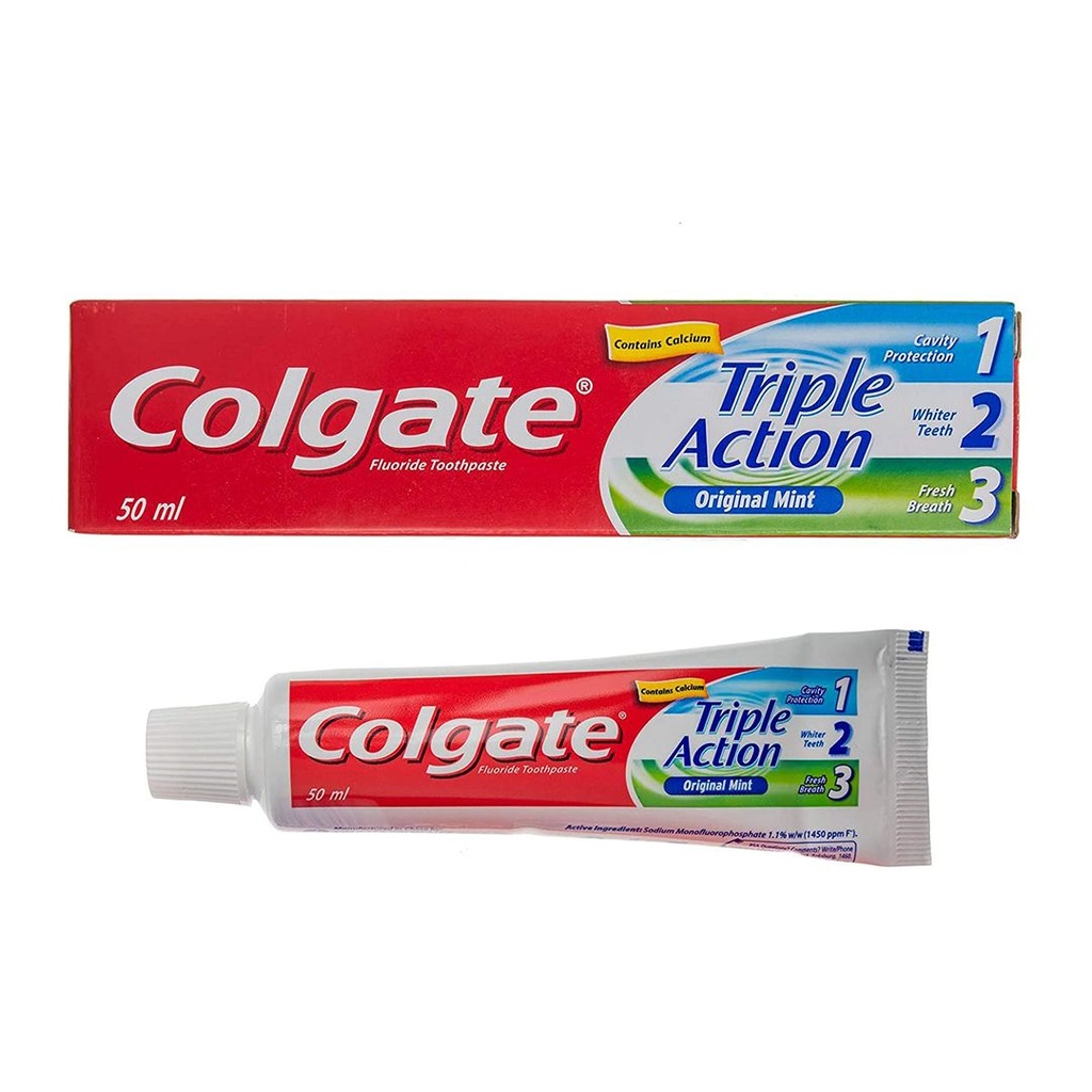COLGATE TRIPLE ACTION 50 ML BIS