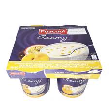 YAOURT CREAMY PASCUAL PECHE FRUIT DE LA PASSION