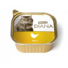 ECO DIANA - PÂTÉ EN BARQUETTE AU POULET POUR CHATS -100G