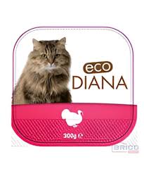 ECO DIANA-PÂTÉ EN BARQUETTE AU DINDE POUR CHAT - 300G