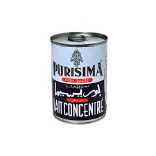 LAIT CONCENTRE SANS SUCRE PURISIMA 410 GR
