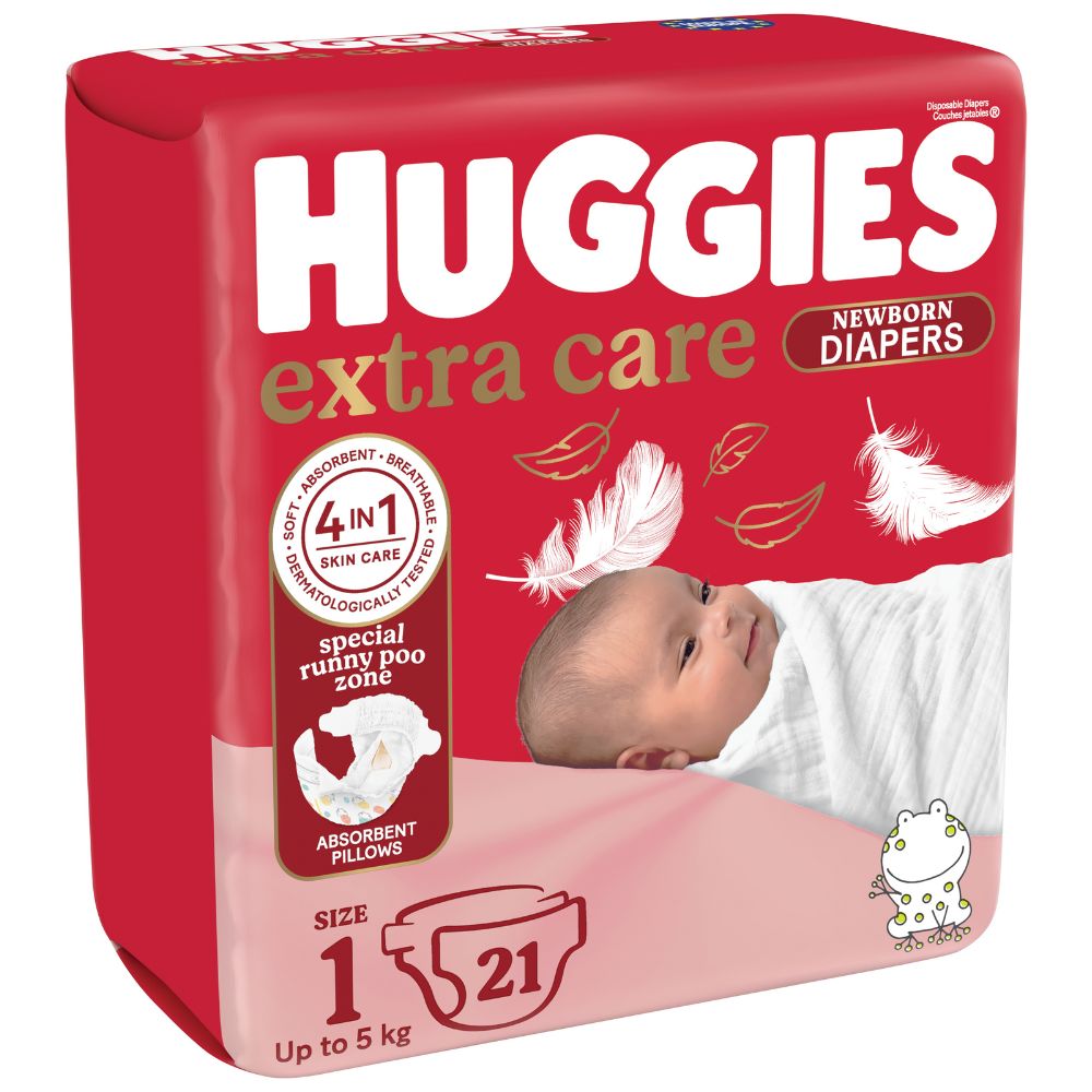 Huggies Extra Care POME Newborn T1 P21x4