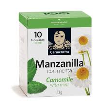 INFUSION CAMOMILLE A LA MENTHE 10 SACHETS CARMENCITA