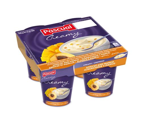 YAOURT CREAMY PASCUAL ABRICOT MANGUE