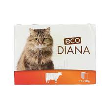 ECO DIANA- POCHON POUR CHATS BOEUF 12*100G